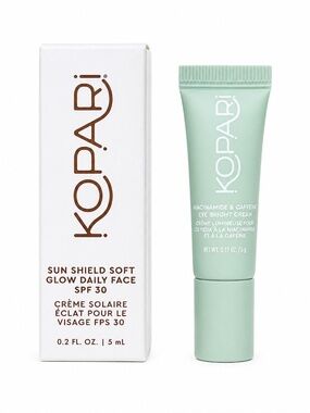 NWT Kopari Trial Size Skincare Bundle SPF 30 + Eye Bright Cream NIB
